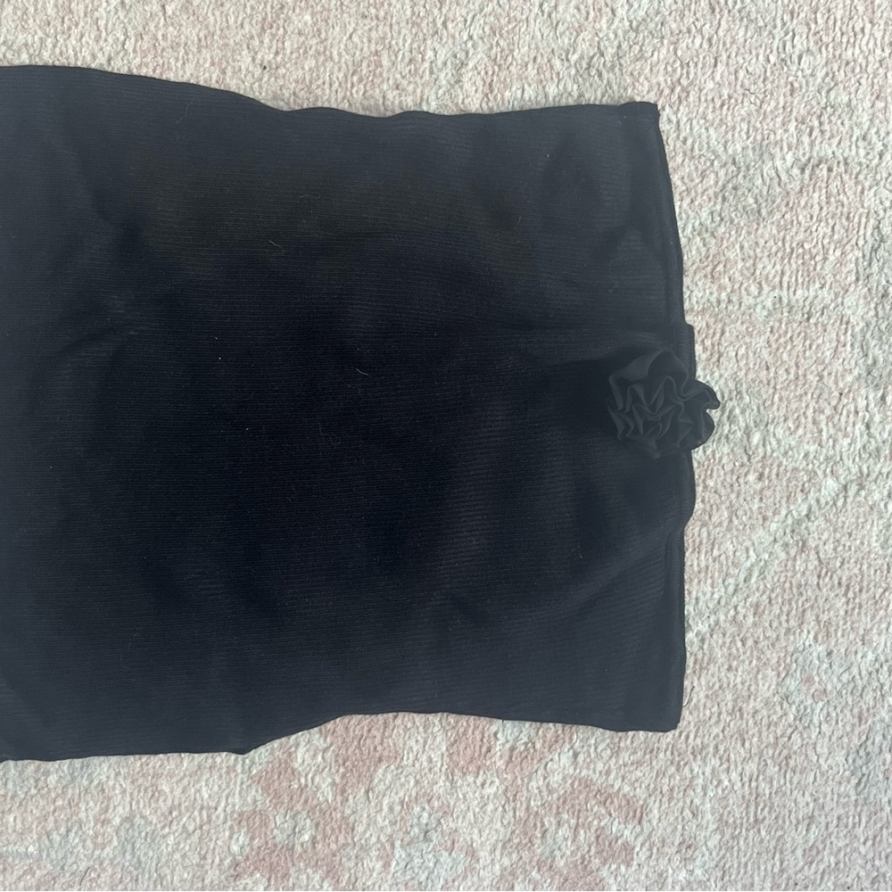 Chic Black Women's Camisole with Floral Detail